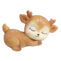 Miniature Deer Model Statue Sculpture Fairy Garden Decor Toy - Multicolour (Vibrant) Deer Figurine - 7cm