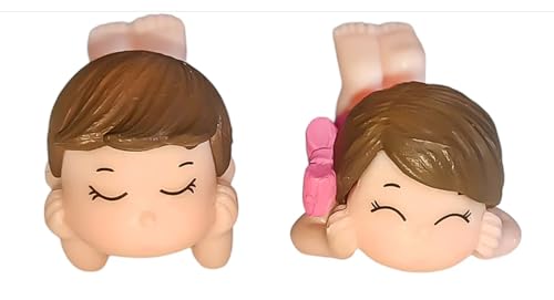 Lying on The Floor Romantic Couple Showpiece Resin Toy Couple stuate Stool Couple Ornaments Auto Interior Mini Garden Figurines Couple Statue Boy Ideal Gift for Friends