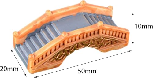 Miniature Vintage Bridge | Garden Toys, Miniature Garden Decorations, Mini Garden Accessories, Garden Decor, Home Decoration H-1.5 cm W-5 cm (Set of 2)