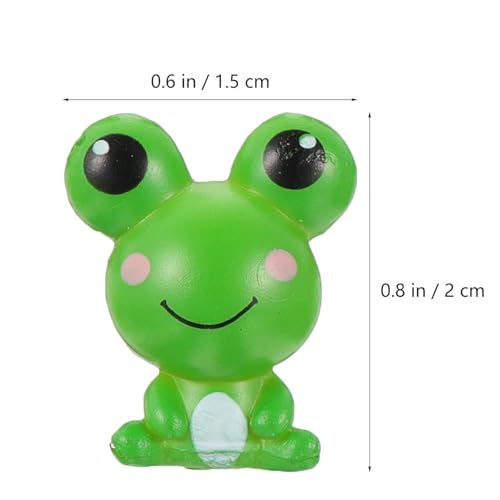 Cute Frogs Figurines Miniature Frogs for Fairy Garden Resin Frogs Decoration Micro Landscape Animal Ornament Dollhouse Accessories