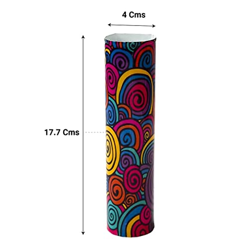 Magnetic Metal Planter for Fridge Plant Holder Vase Rust-Resistant Hydroponic Plant wallstick Vase with Double Magnets for Living Room, / Garden (Multicolor Rings)