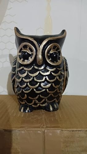 Resin Owl Face AnimalPlanter Pot, Indoor Succulent Plants - Gift -Handmade, Hand Painted, Small H-12cm w-8cm