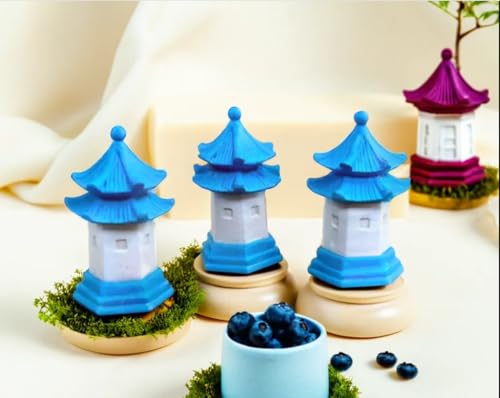 Resin Miniature Lighthouse Model Landscaping Supplies Lighthouse Decor Resin Lighthouse Garden Ornament Lighthouse Ornament for Lawn Mediterranean Lighthouse Mediterranean Ornaments