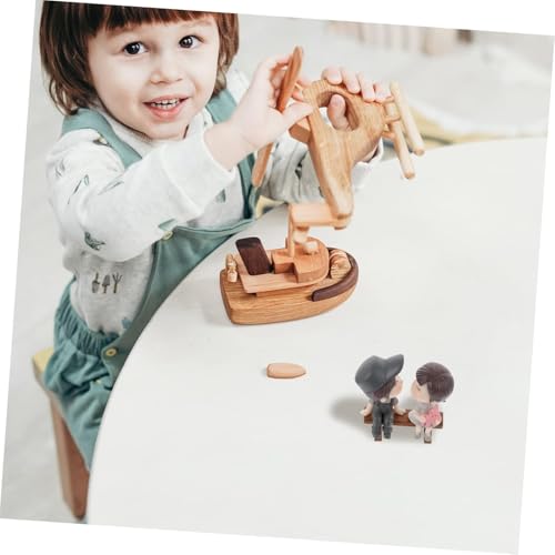 Miniature Small Decorative Pieces Mini Toy Couple stuate Stool Couple Ornaments Auto Interior Mini Garden Figurines Couple Statue Boy Ideal Gift for Friends (Couple)