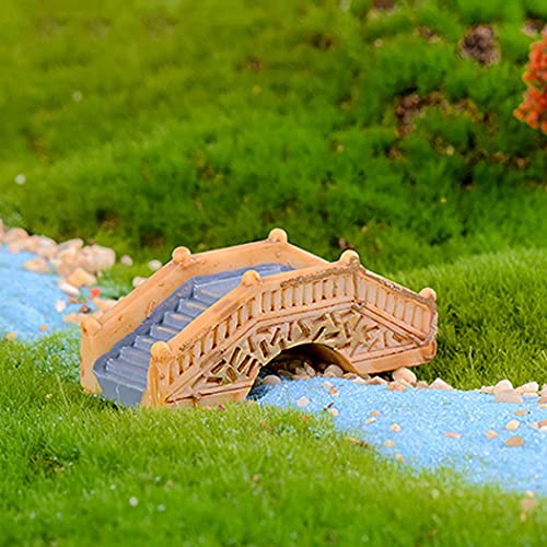 Miniature Vintage Bridge | Garden Toys, Miniature Garden Decorations, Mini Garden Accessories, Garden Decor, Home Decoration H-1.5 cm W-5 cm (Set of 2)