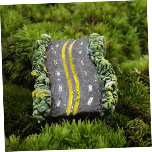 Ceramic Miniature Road for Fairy Garden/Landscaping/Tray Gardening W-7cm L-2 cm (Set of 2) Small Road, City Décor, Tray Garden Decoration, Playing Toys, Miniature Decoration