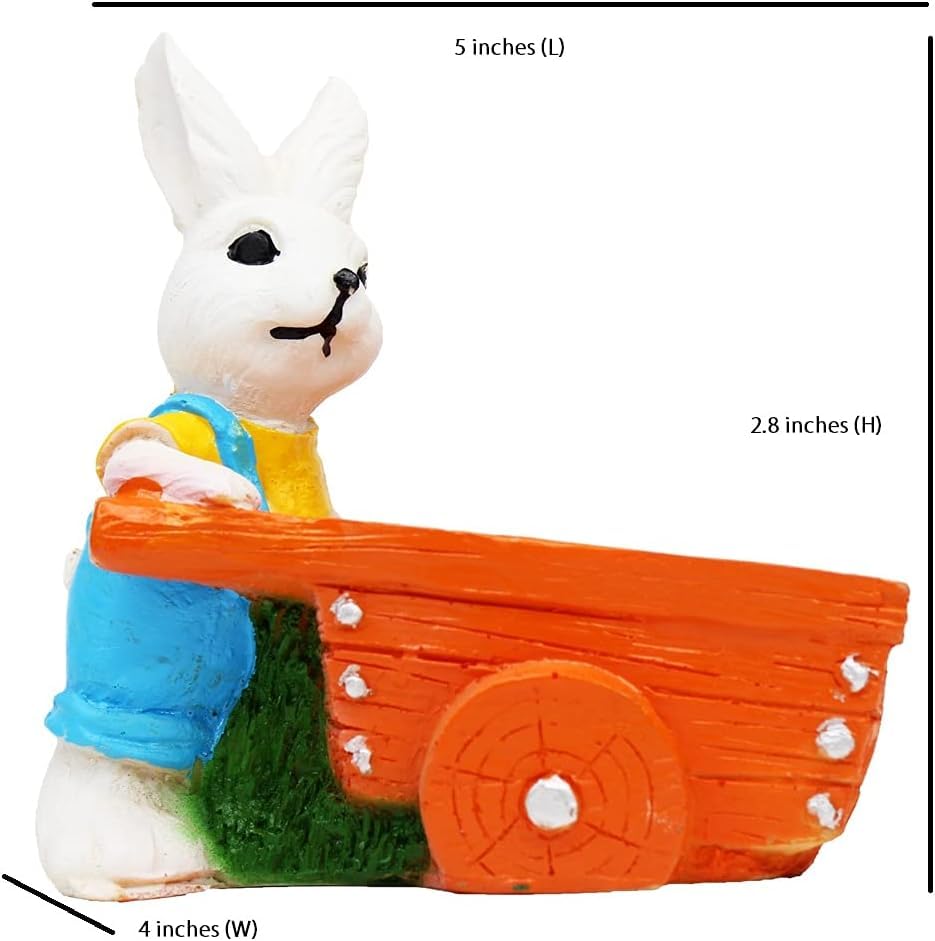 Resin Rabbit Pot Succulent/Penstand/Planter for Garden/Home Decor/Balcony/Living Room/Kids Room/Outdoor 14x14cm