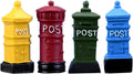 Miniature Mailbox Telephone Booth Fairy Home Garden Ornament Figurines Flower Pot Succulents Plant House Decor Bonsai Resin Craft Dollhouse Micro Landscape Decor