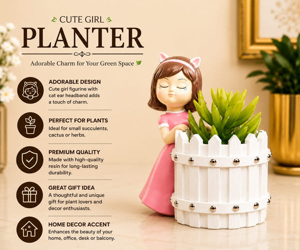 Cute Girl Planter