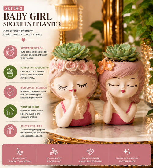 Baby Girl Succulent Planter