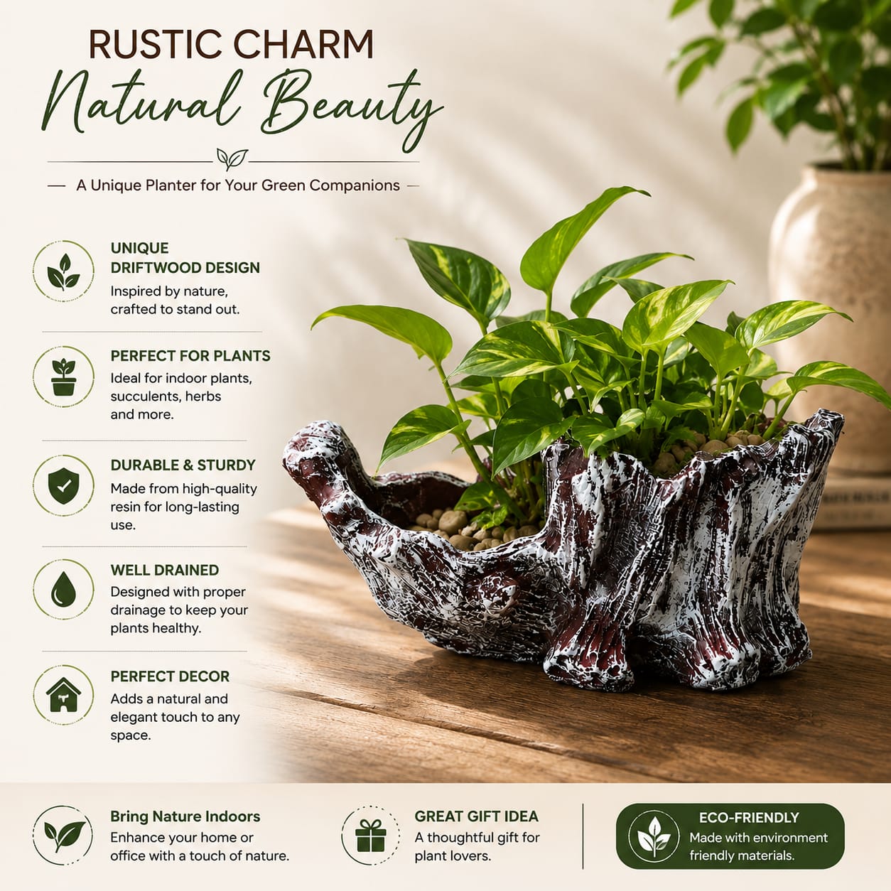 Rustic Charm Planter
