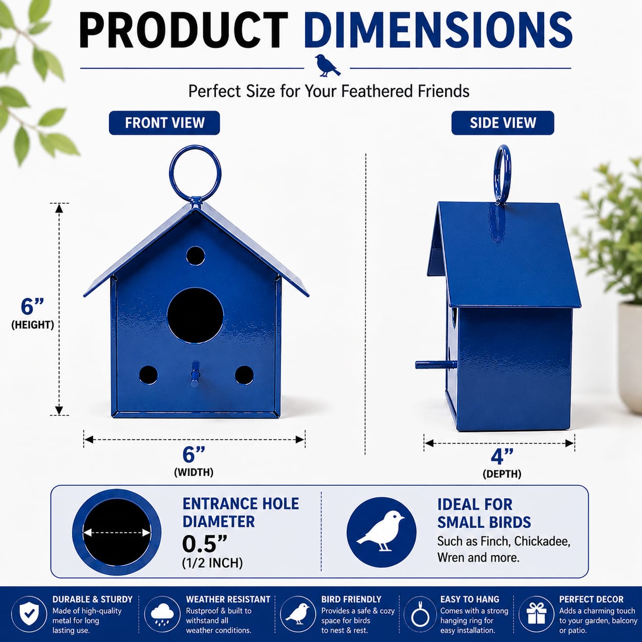 Metal Bird House