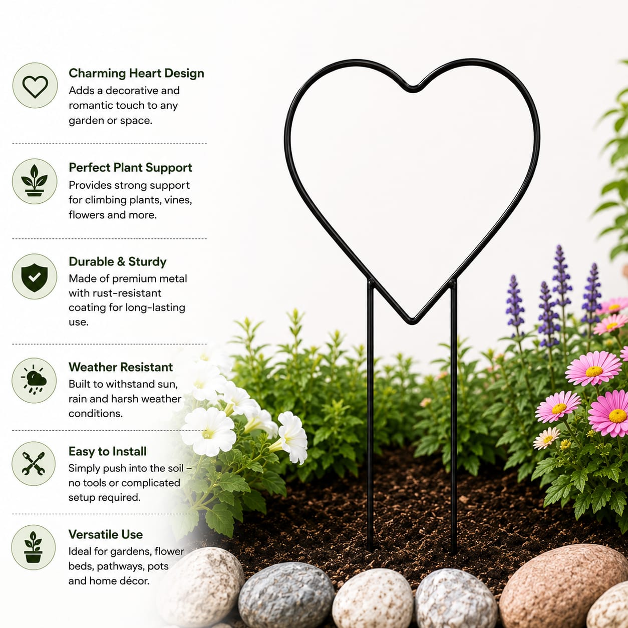 Heart Shape Plant Supporter