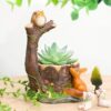 Bird Castle Shape Resin Planter