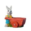 Rabbit Cart Shape Resin Planter