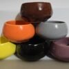 Handmade Multicolour Ceramic Diyas Teal Light Holders - 6 Pcs