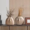Ceramic White 'Kiss Face Vases for Home Decor Decorative Vase for Dried Flowers