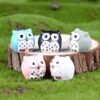 Miniature Owls Multicolour, 5 Pieces Owl Ornament Microlandscape