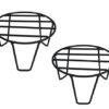 Planter Stands for Plant Pot Flower Pots Black Round Iron (Pack of 2)