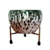 Printed Metal Plant Stand Pot Holder-Indoor Mid Century Modern Plant Holder